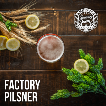 Factory Pilsner Marketing Material