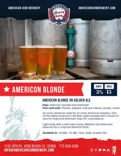 Americon Blonde Sell Sheet