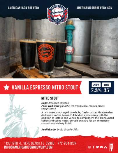 Vanilla Espresso Nitro Stout