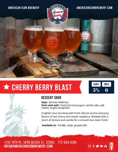 Cherry Berry Blast Sell Sheet